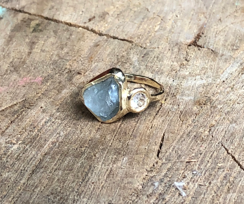 Moon & Stars Ring - Size 7.5