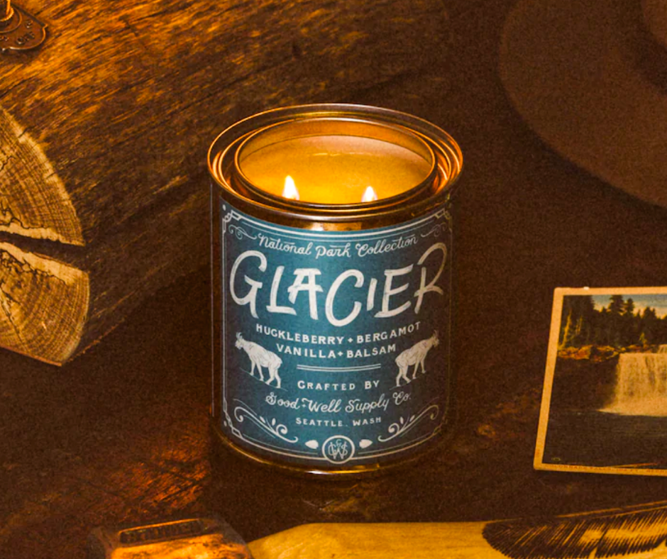 GLACIER National Park Candle