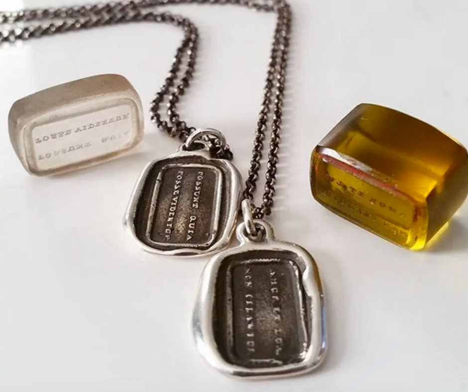 Love and Light Wax Seal Necklace