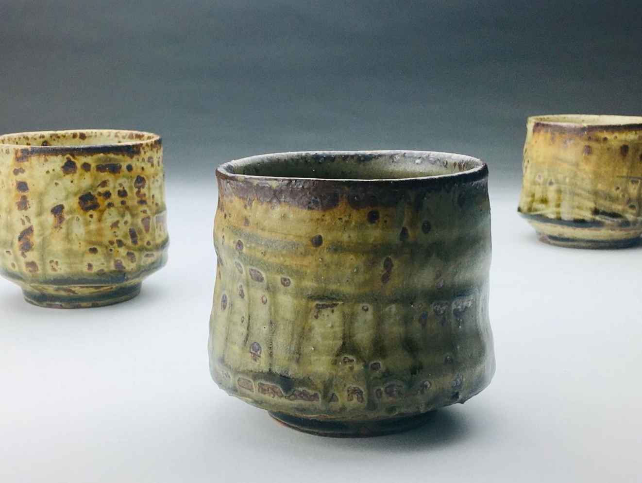 Local Ash Glaze Stoneware Yunomi