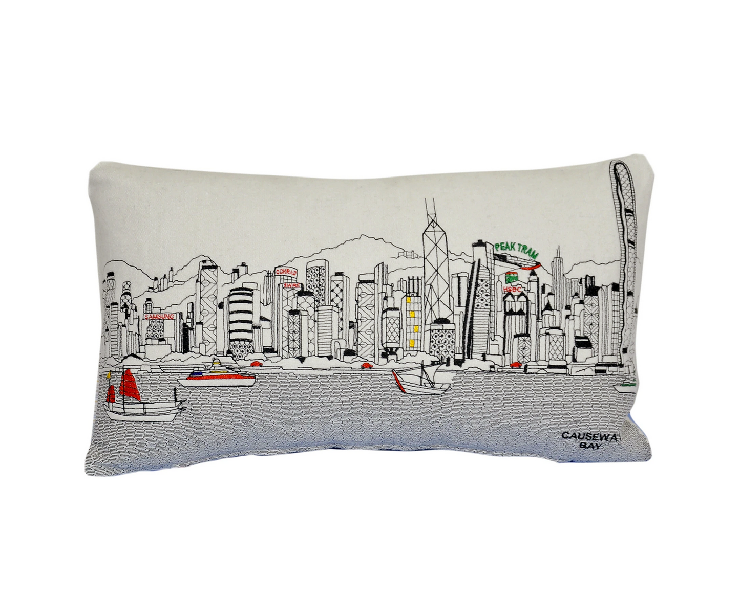 Prince Hong Kong Pillow 25" x 14" - Cream