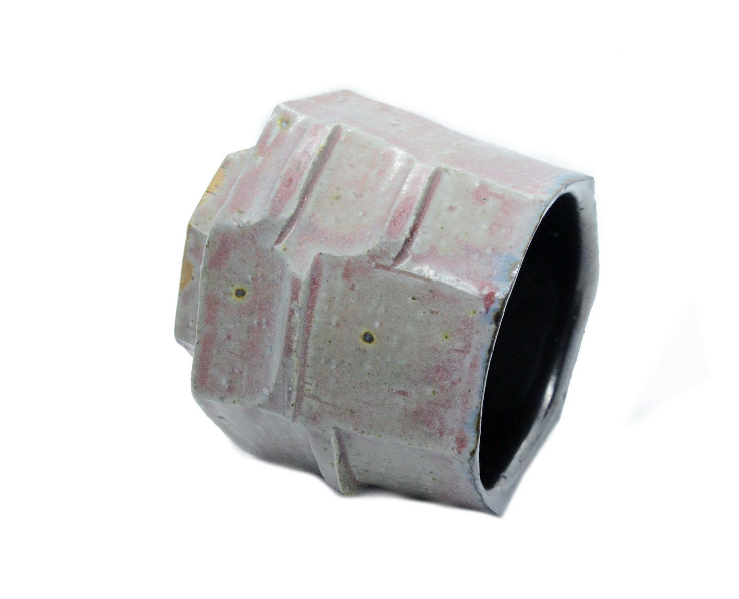 Faceted Copper Yunomi
