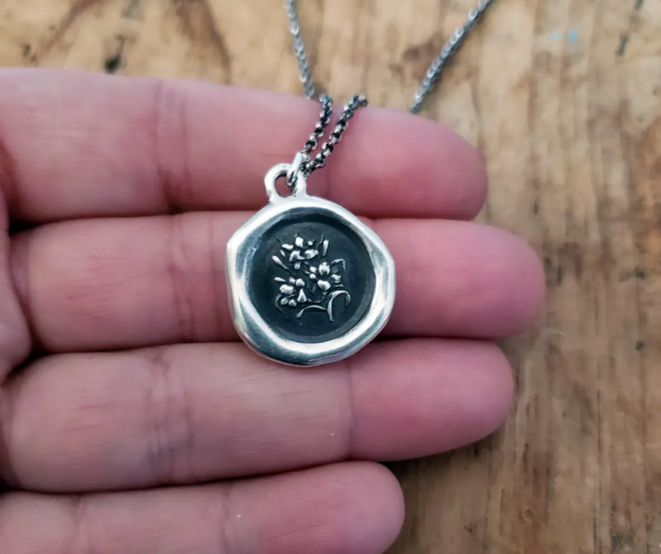 Lily Wax Seal Necklace