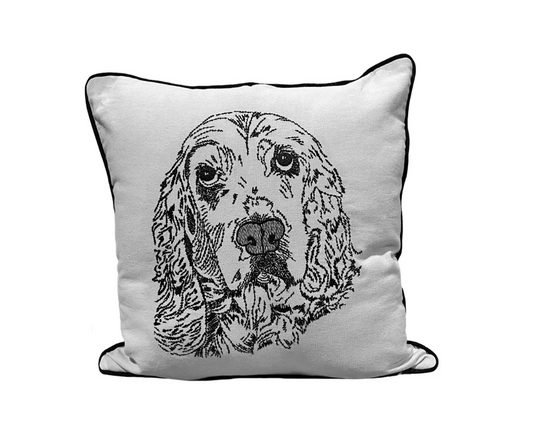 Cocker Spaniel Portrait Dog Pillow