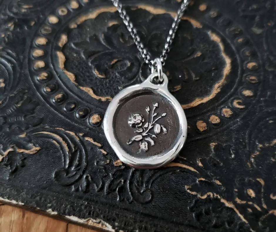 Rose Wax Seal Necklace