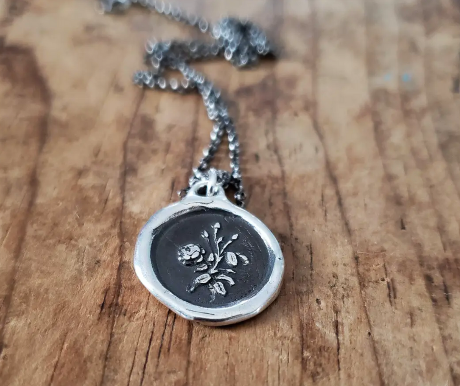 Rose Wax Seal Necklace