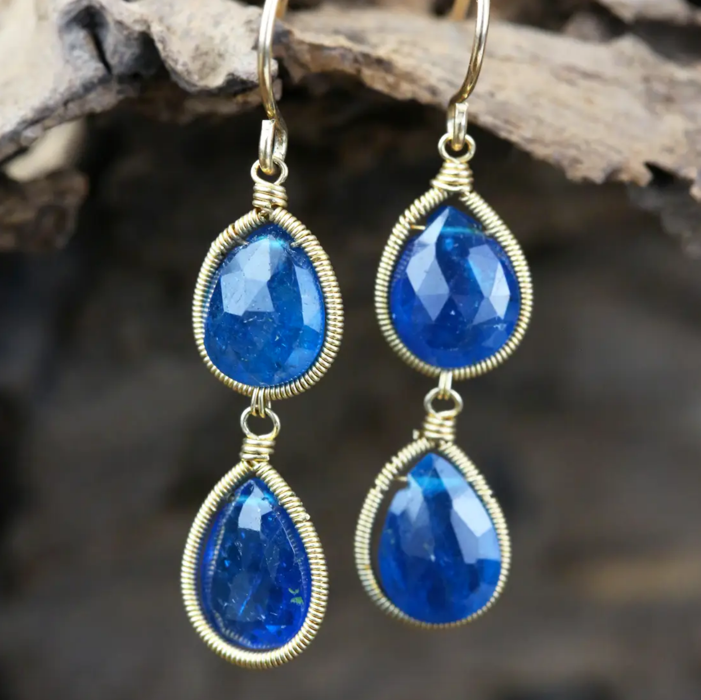 Apatite Double Drop Earrings