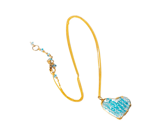 Apatite Heart Necklace