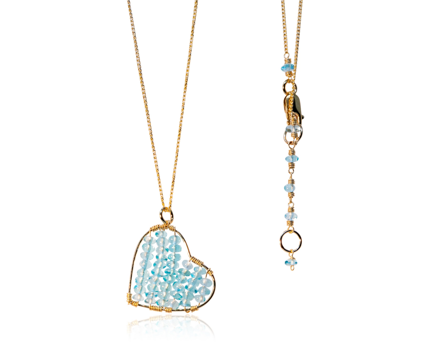 Apatite Heart Necklace