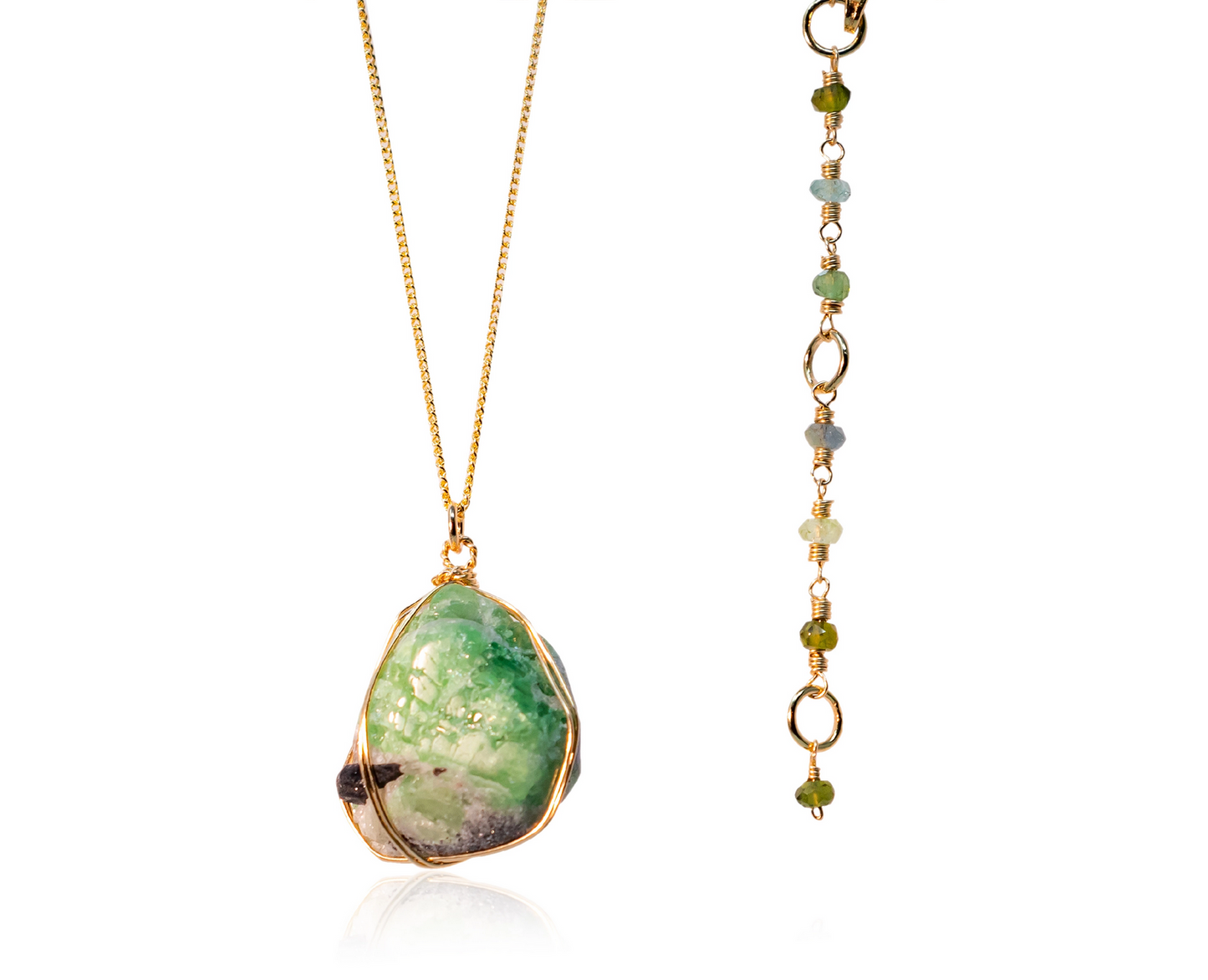 Tanzania Emerald Pendant Necklace