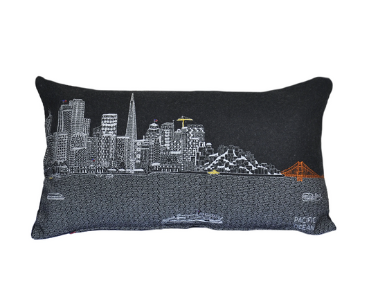 Prince San Francisco Pillow 25" x 14" - Gray