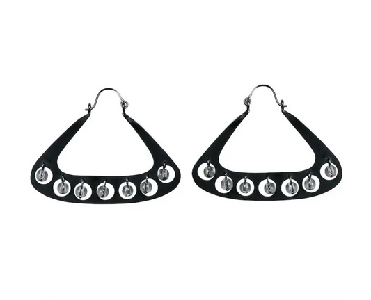 AELIA Oxidized Silver Earrings