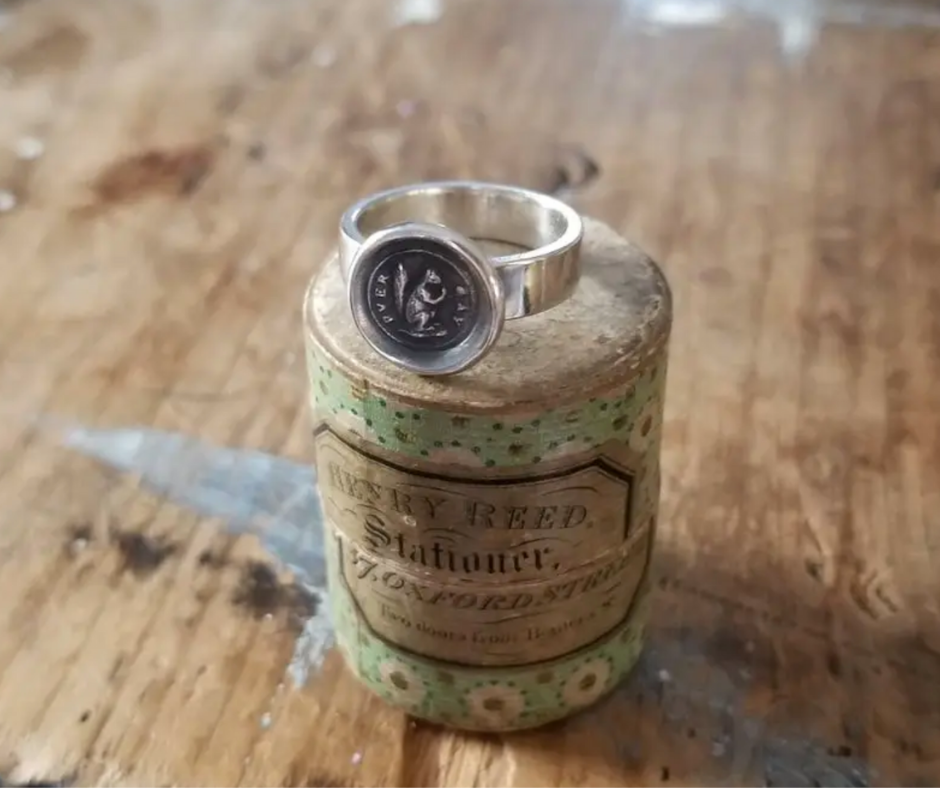 Squirrel Wax Seal Ring - Size 7