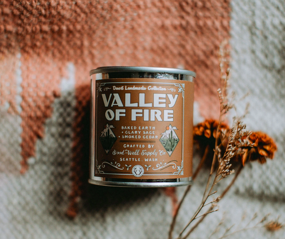 VALLEY OF FIRE Desert Landmarks Candle