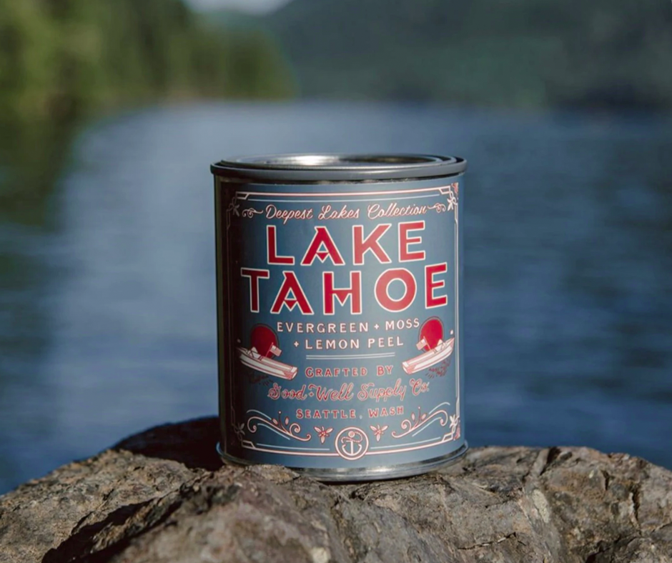 LAKE TAHOE Deepest Lakes Candle