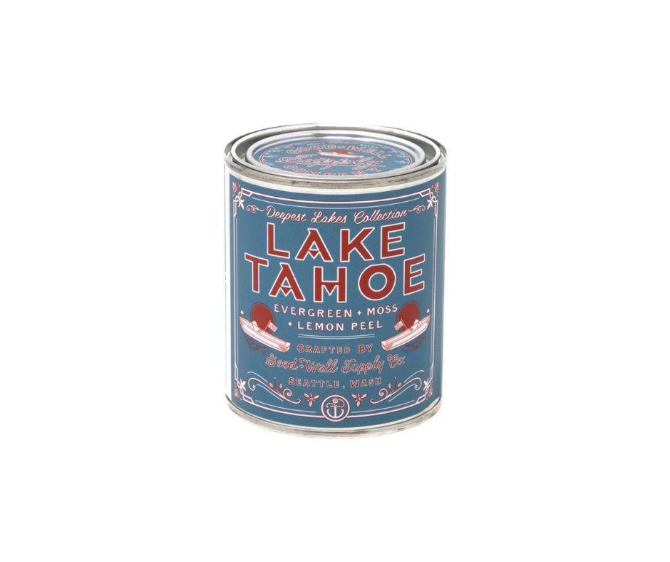 LAKE TAHOE Deepest Lakes Candle